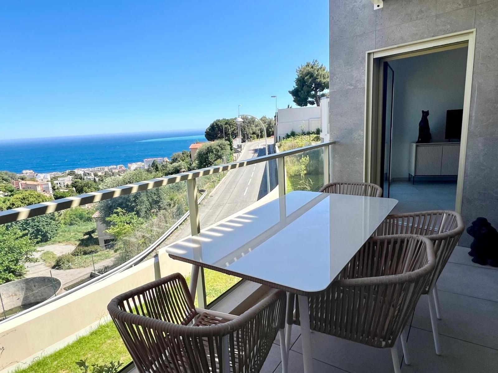 Panoramic Sea View Appartment Blue Pearl Ніцца Екстер'єр фото